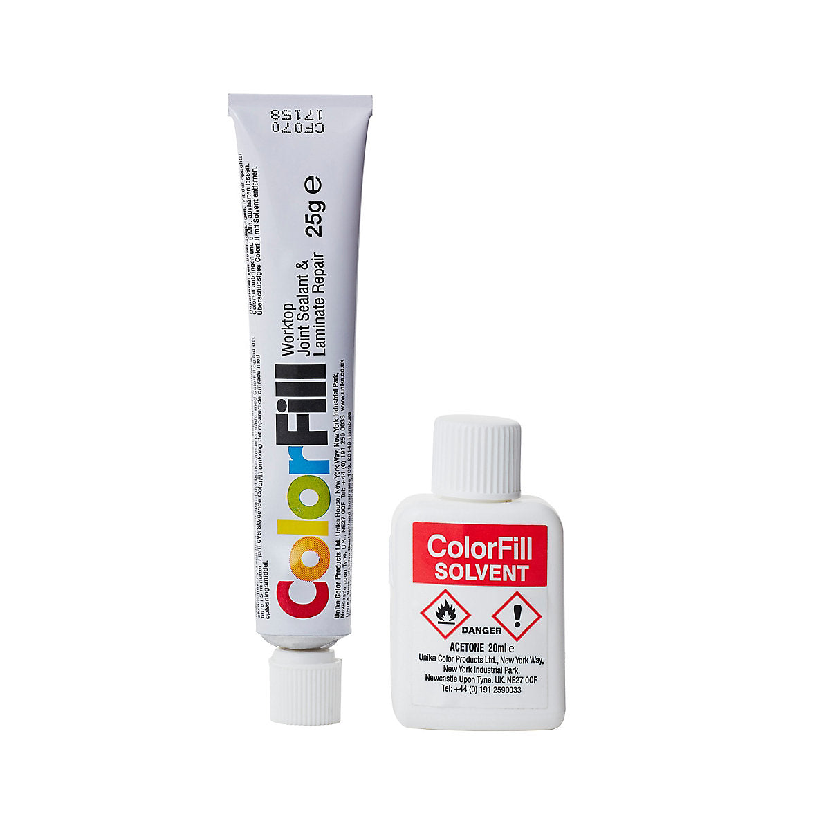 Unika White Matt Worktop Sealant & adhesive, 20ml