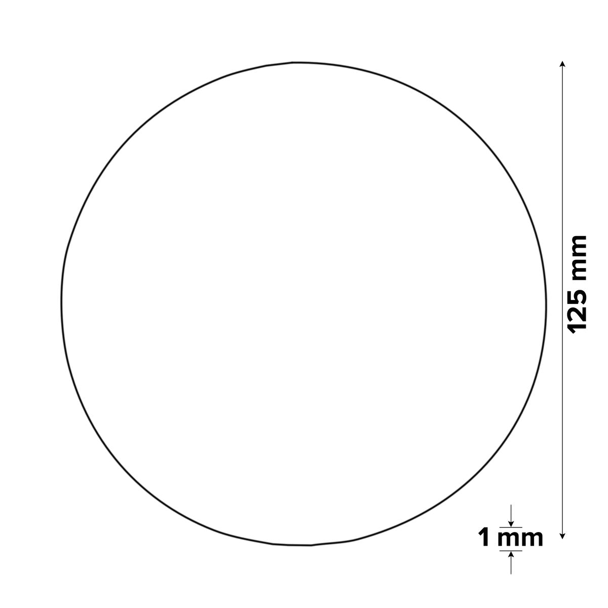 Universal Inox & metal Cutting disc 125mm x 1mm x 22.2mm, Pack of 5
