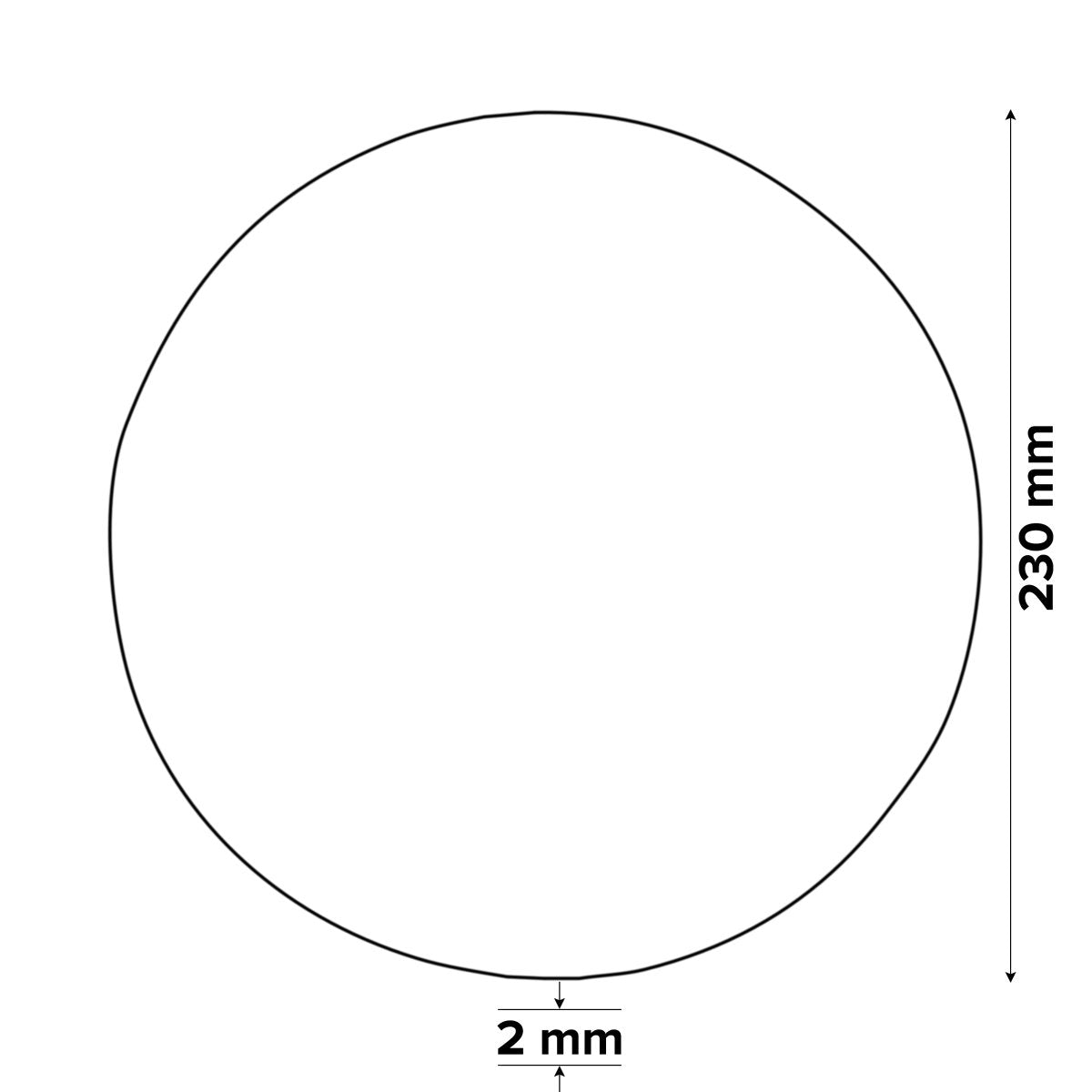 Universal Metal Cutting disc 230mm x 2mm x 22.2mm, Pack of 5