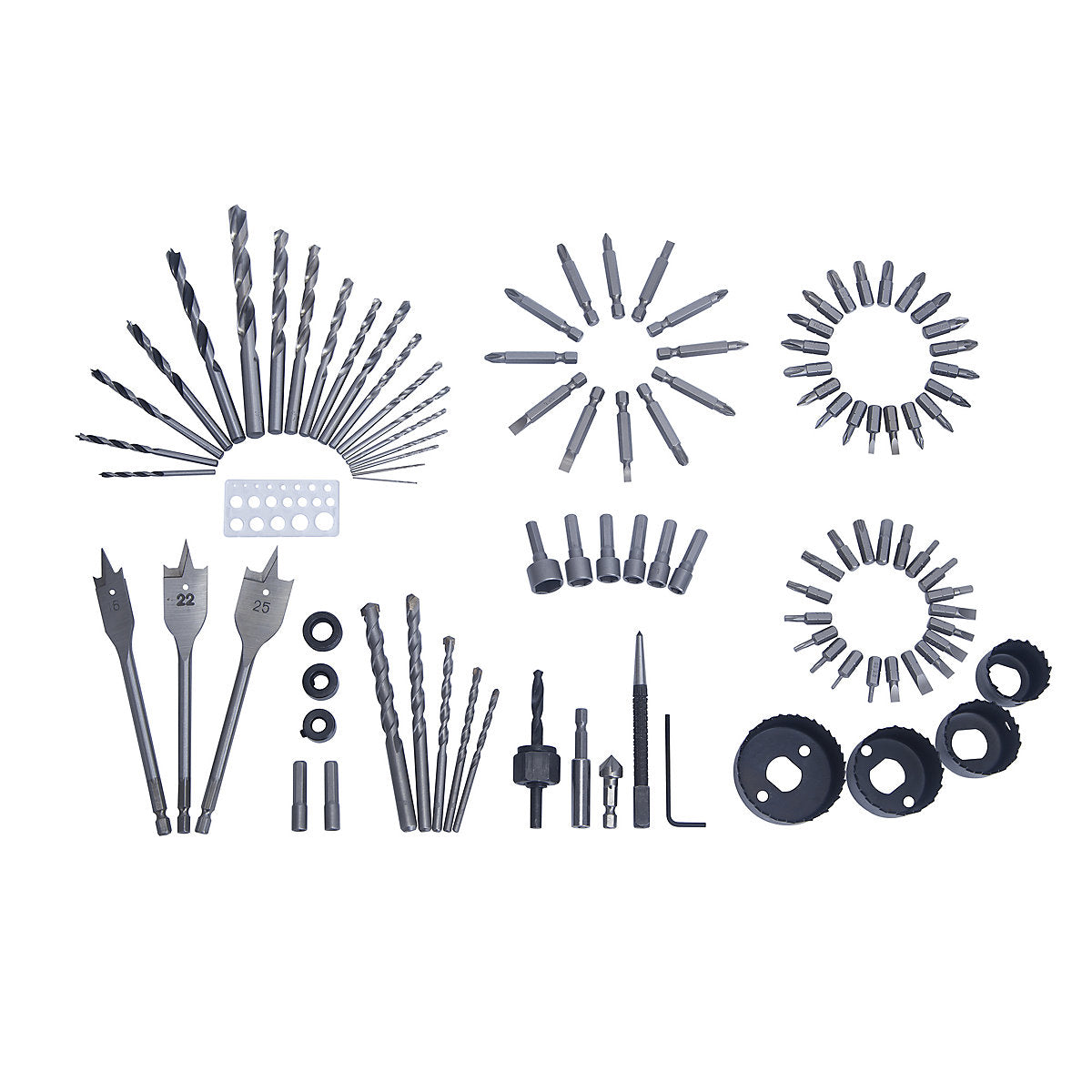 Universal Round Multi-purpose Drill bit set (100 piece) - DRA76594