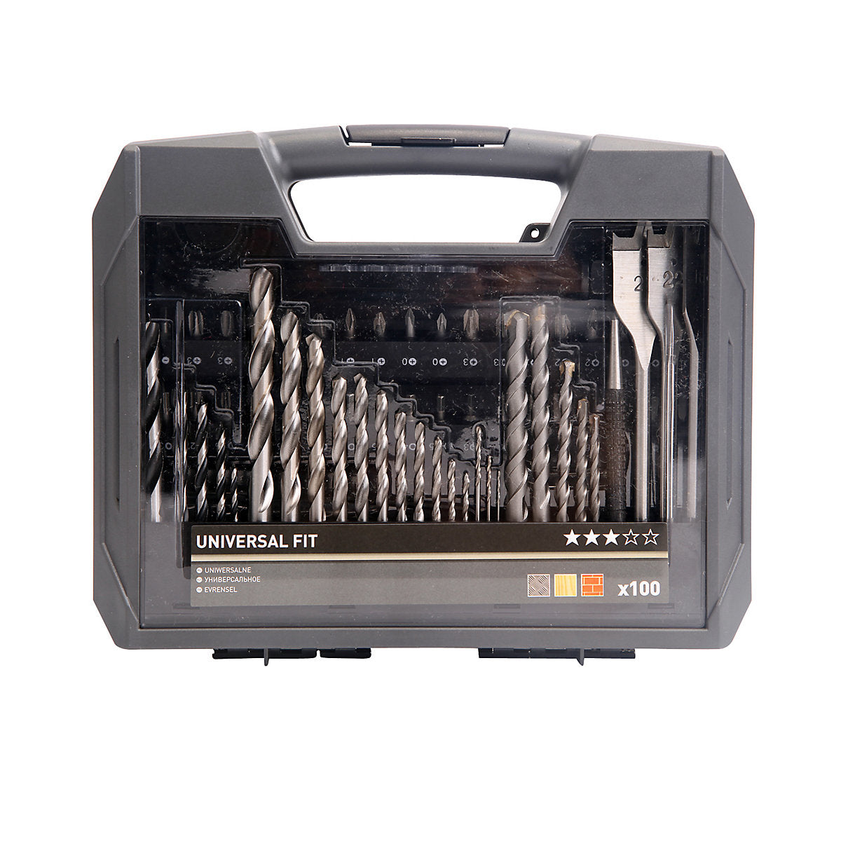 Universal Round Multi-purpose Drill bit set (100 piece) - DRA76594