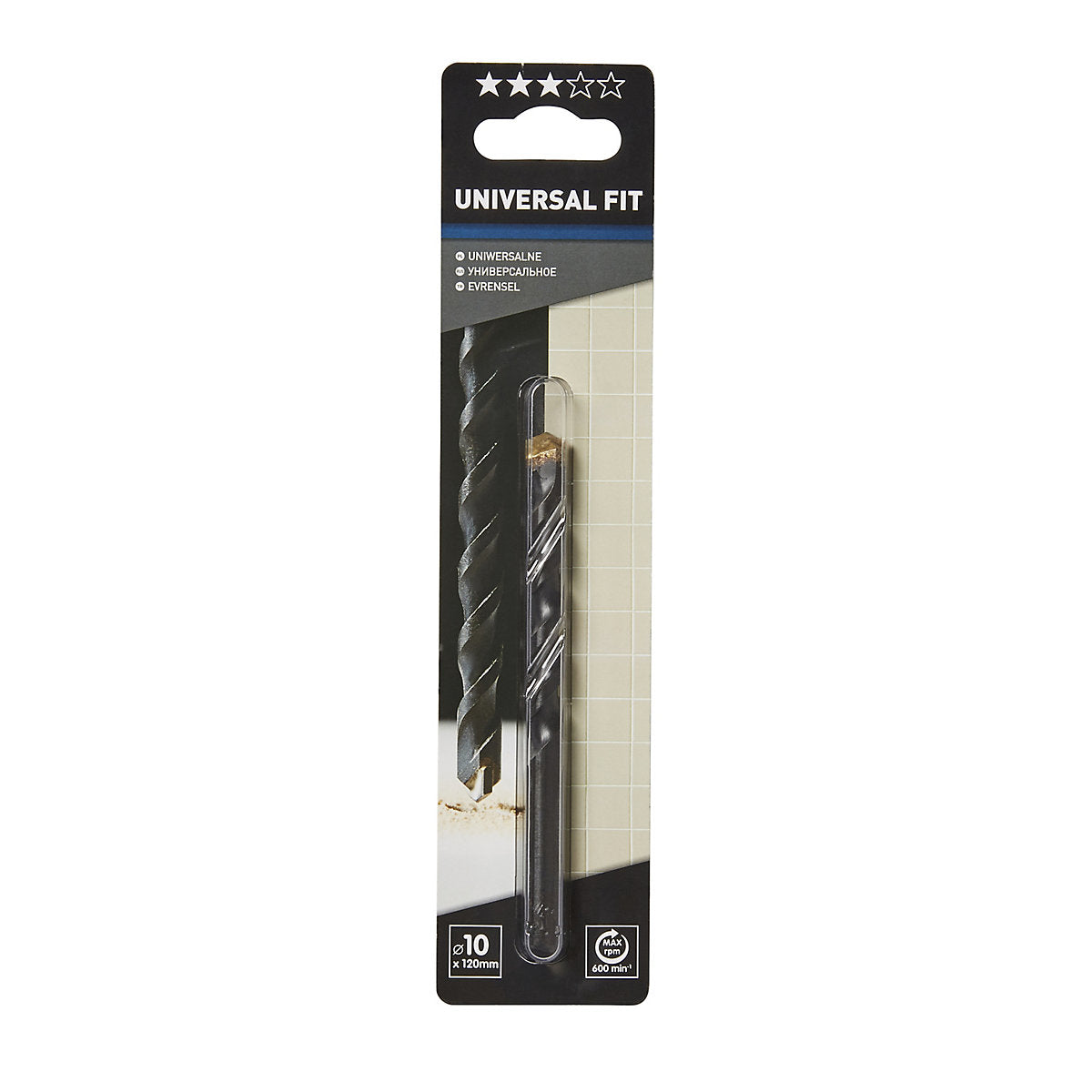 Universal Tile drill bit (Dia)10mm (L)120mm