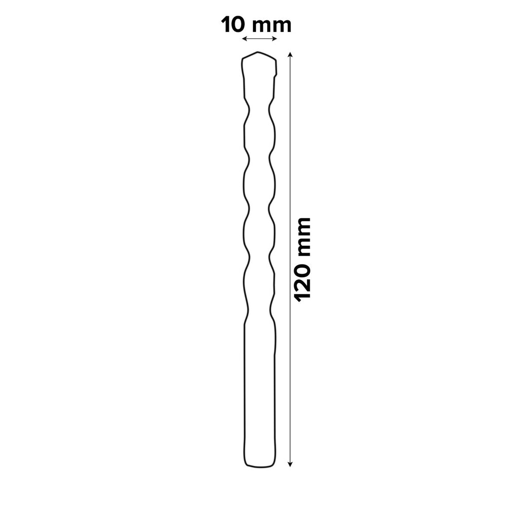 Universal Tile drill bit (Dia)10mm (L)120mm