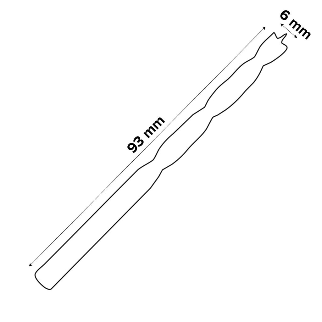 Universal Wood drill bit (Dia)6mm (L)93mm