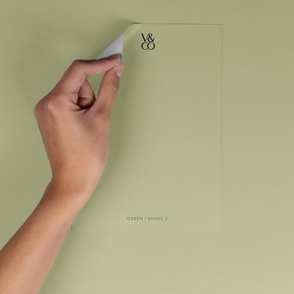 V&CO Green Shade 2 Peel & stick Tester