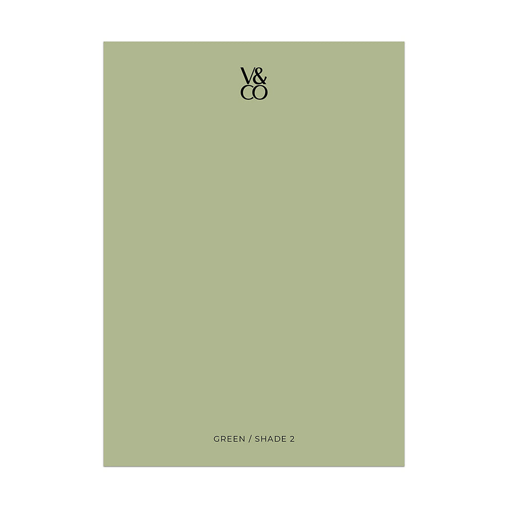 V&CO Green Shade 2 Peel & stick Tester