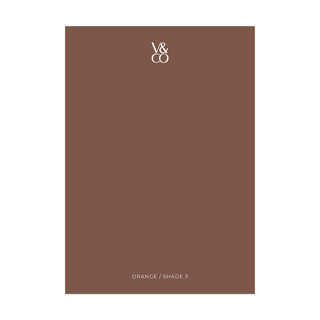 V&CO Orange Shade 3 Peel & stick Tester