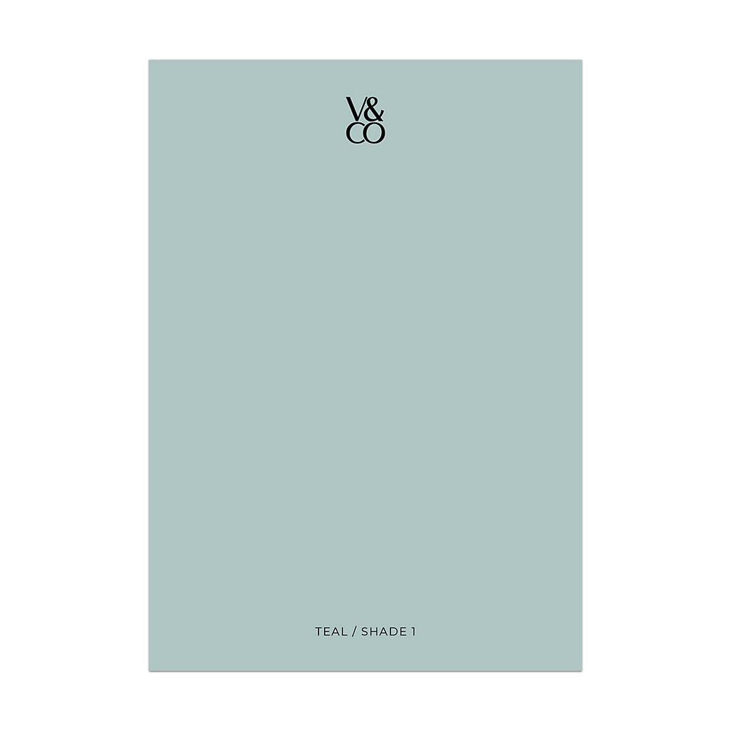 V&CO Teal Shade 1 Peel & stick Tester