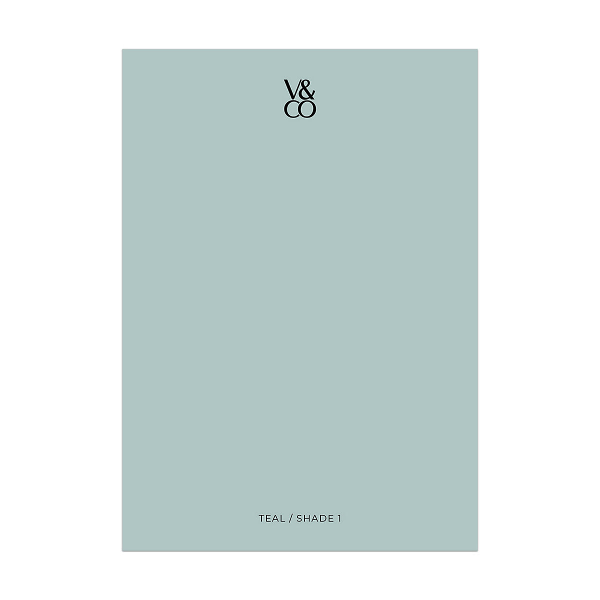 V&CO Teal Shade 1 Peel & stick Tester