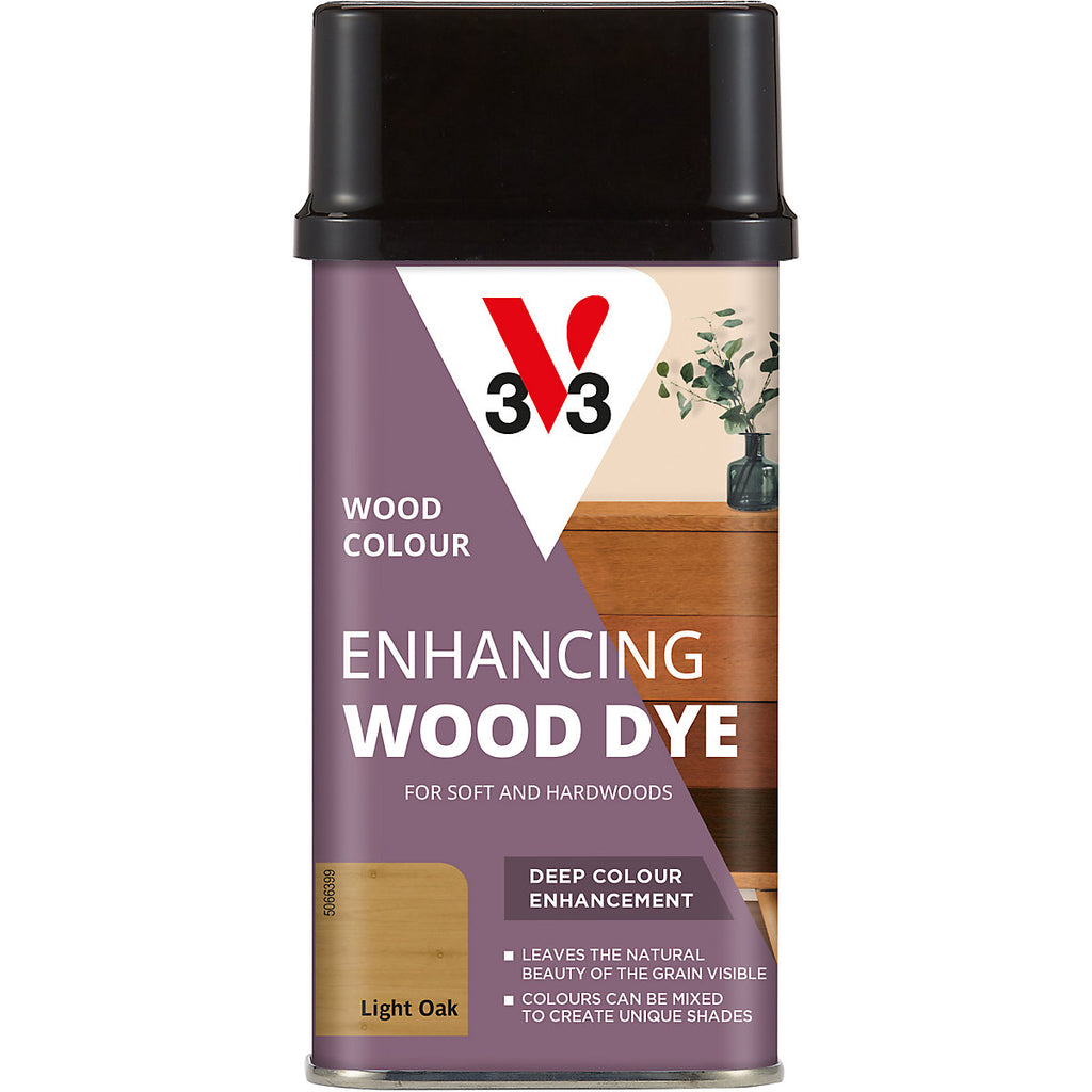 V33 Light oak Hardwood & softwood Multi-surface Wood dye, 250ml