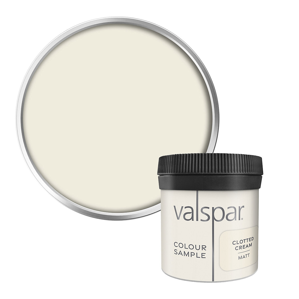 Valspar Clotted Cream Matt Wall & ceiling Paint, 50ml Sample