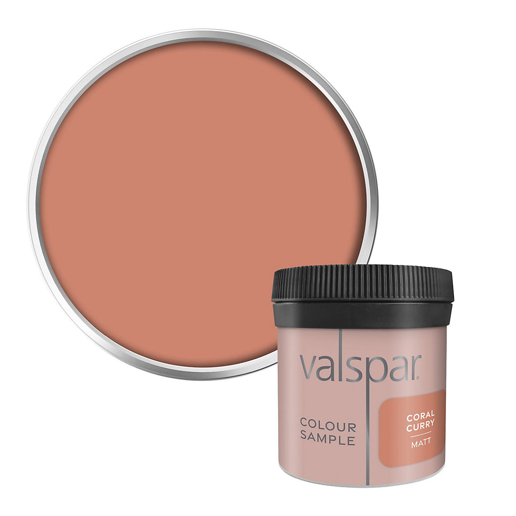 Valspar Coral Curry Matt Wall & ceiling Paint, 50ml Sample