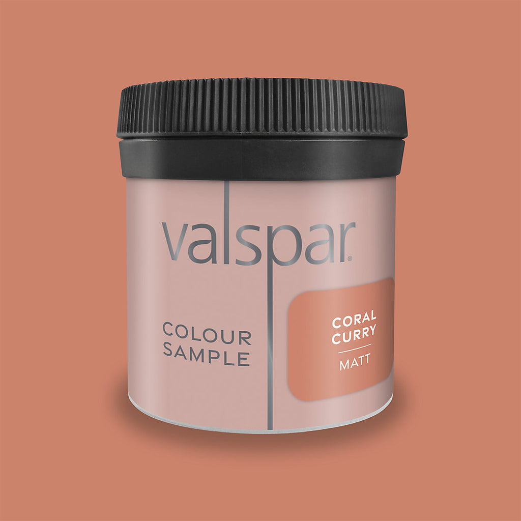 Valspar Coral Curry Matt Wall & ceiling Paint, 50ml Sample