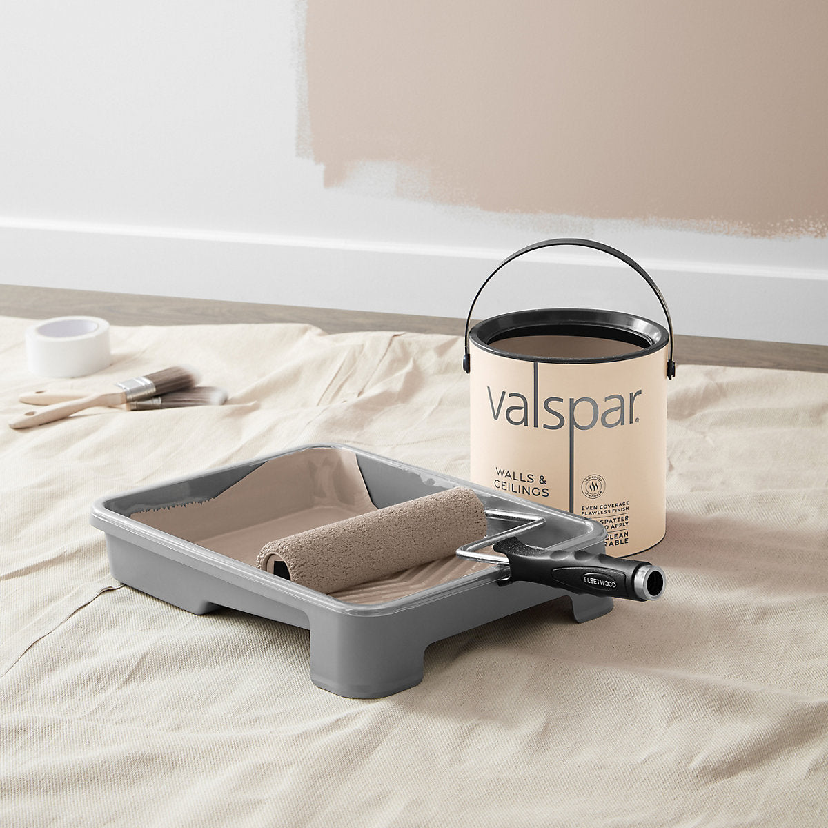 Valspar Gentle Fawn Matt Wall & ceiling Paint, 50ml Sample