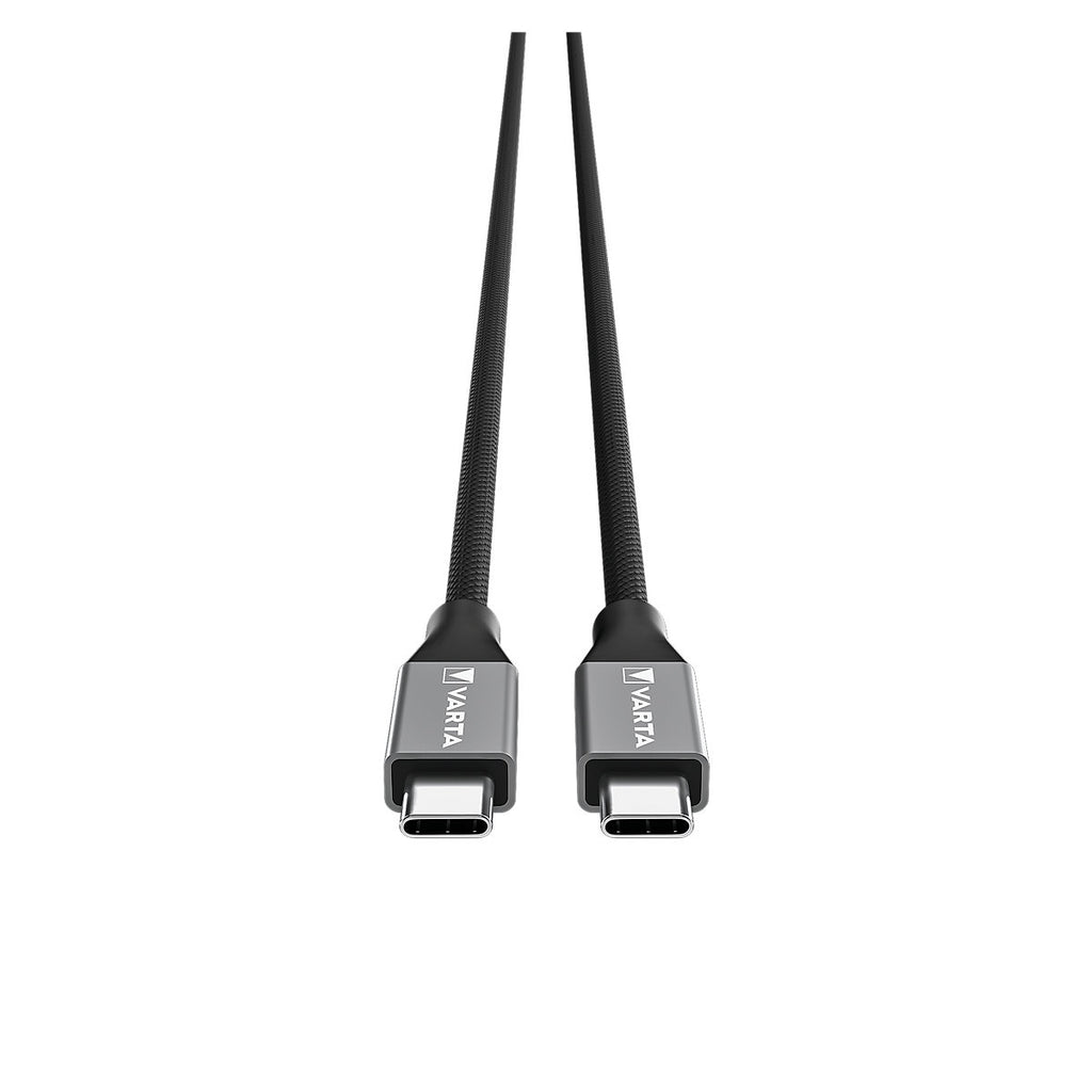 Varta USB C to USB C Charging cable, 2m, Black