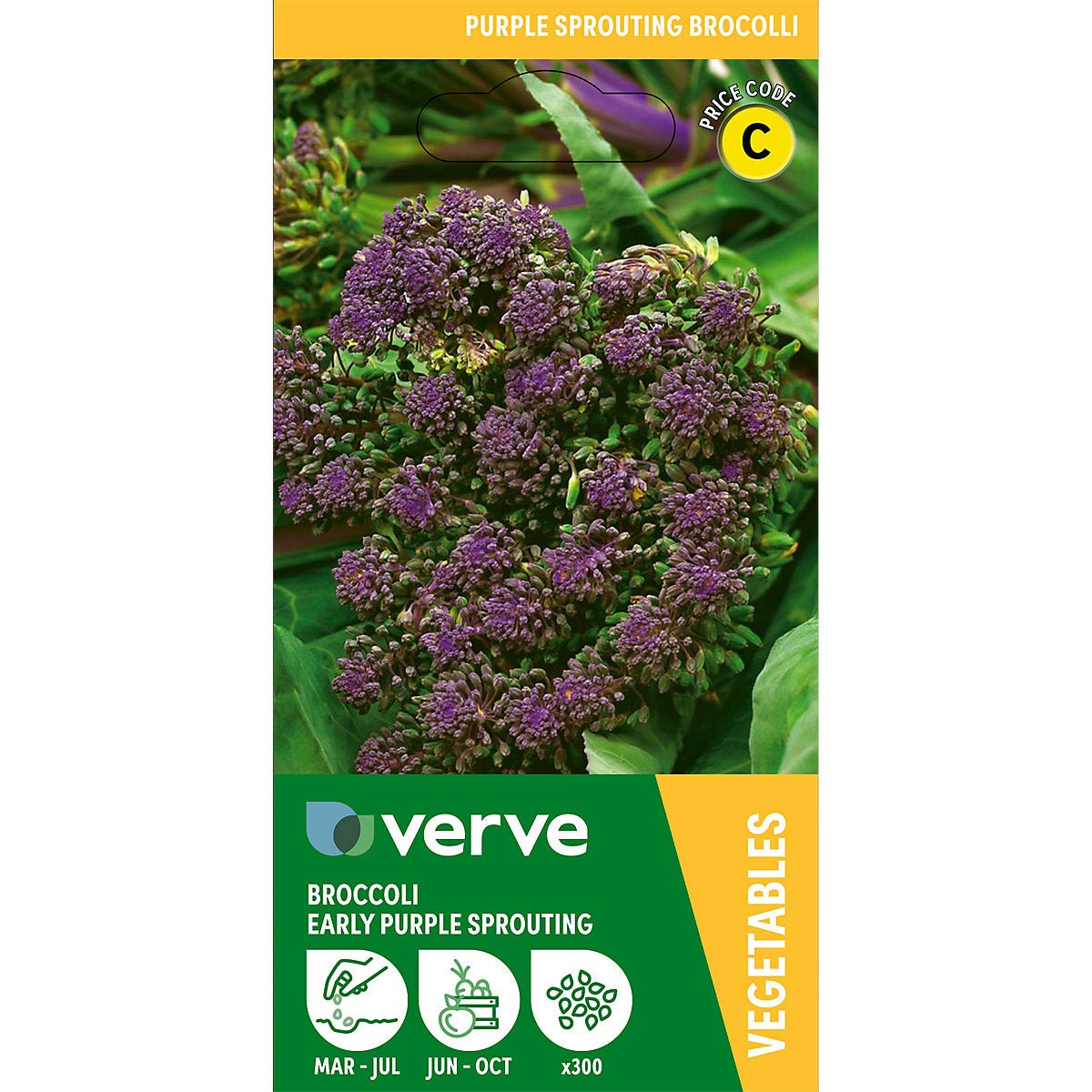 Verve Broccoli 'Early Sprouting' Vegetable Seeds