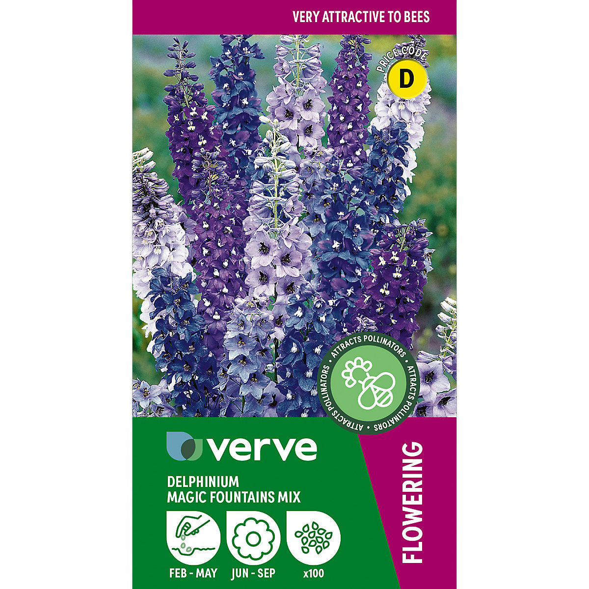 Verve Magic Fountains Mix Delphinium Seeds