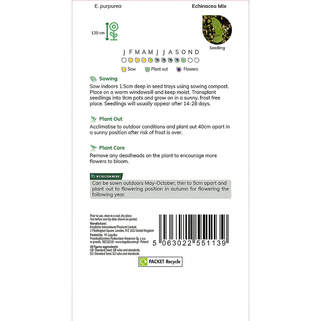Verve Mix Echinacea Flower Seeds