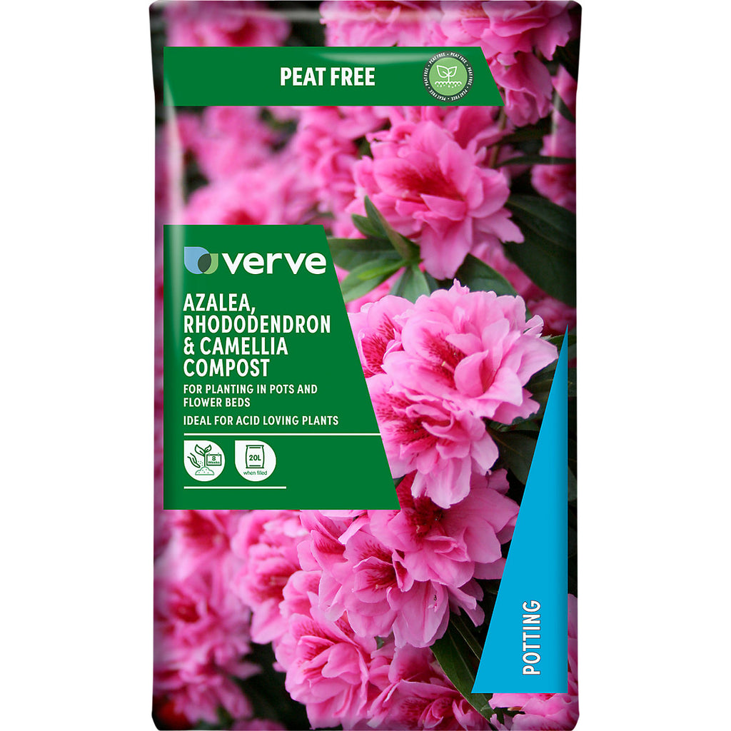 Verve Peat-free Ericaceous Compost 20L - Ideal for Acid-loving plants