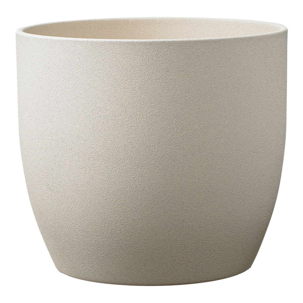 Verve Sandstone Ceramic Plant pot (Dia) 27cm, (H)26cm