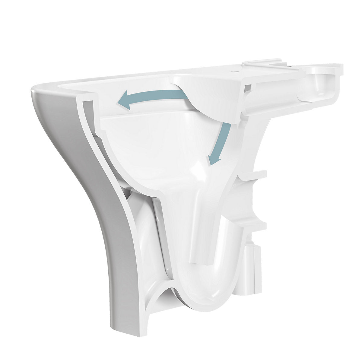 VitrA Koa White Rimless Slim Square Toilet set with Soft close seat & Exposed cistern