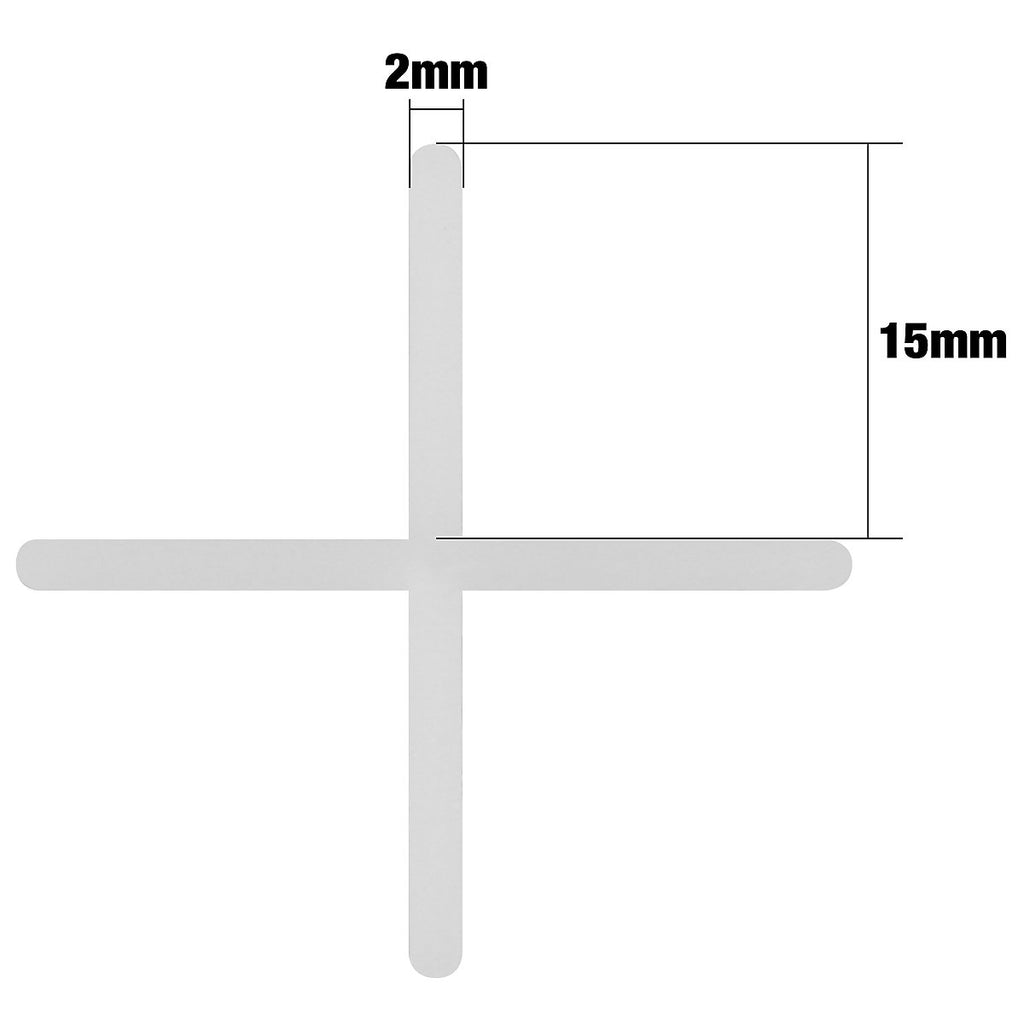 Vitrex LLS2500 Plastic 2mm Tile spacer, Pack of 500