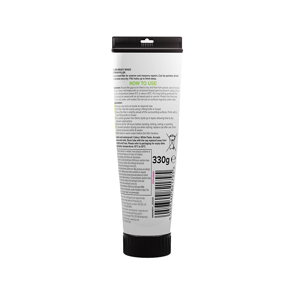 Volden Exterior White Paste Ready to use Multi-purpose Filler, 330g