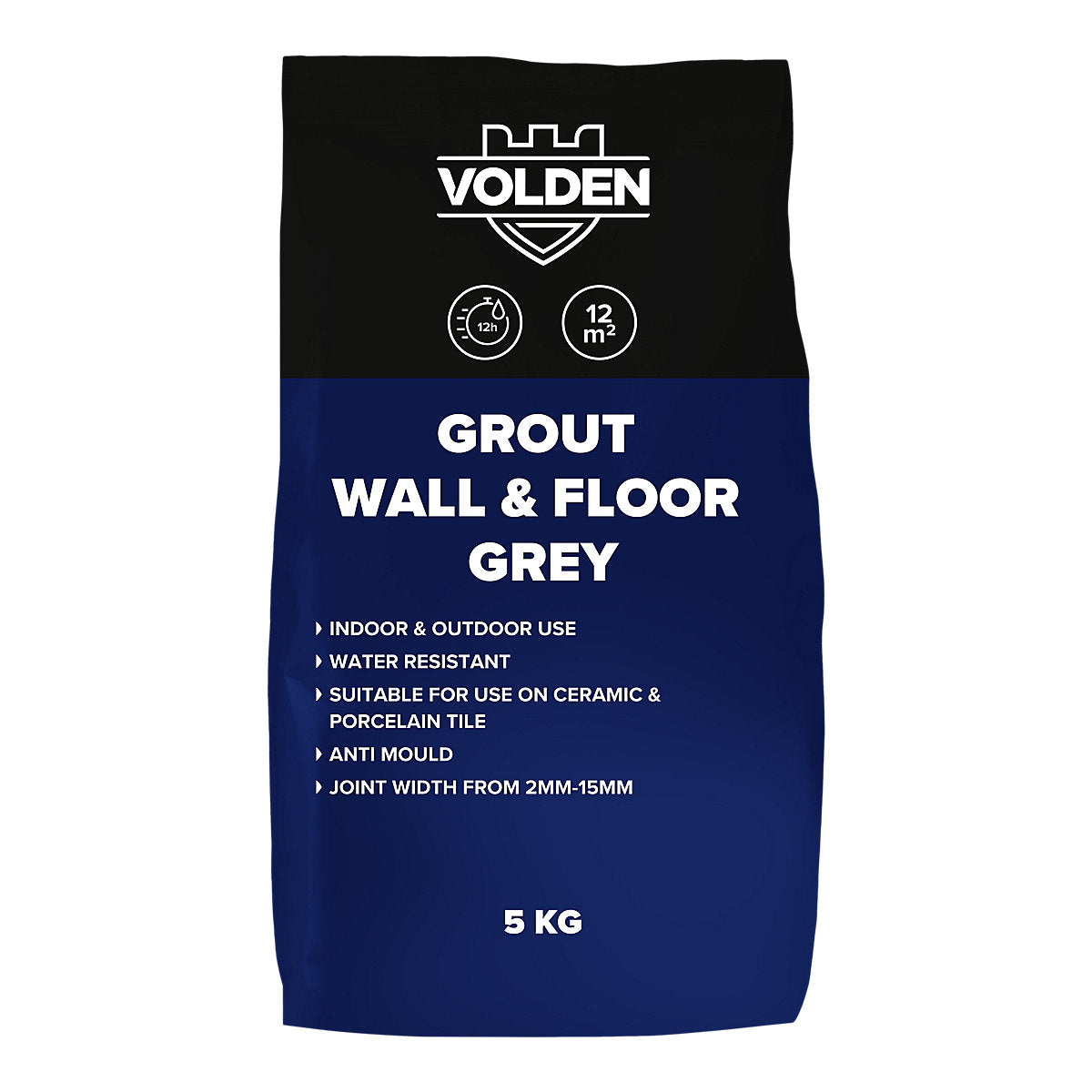 Volden Grey Wall & floor tile Grout, 5kg