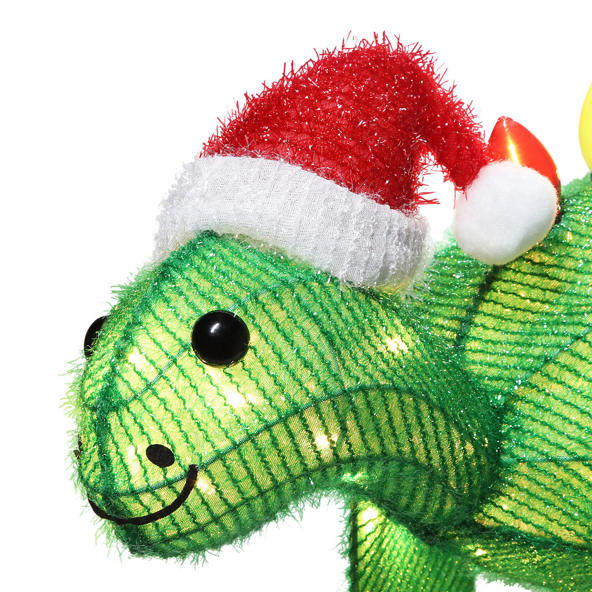 Warm white LED Dinosaur tinsel Silhouette (H) 350mm