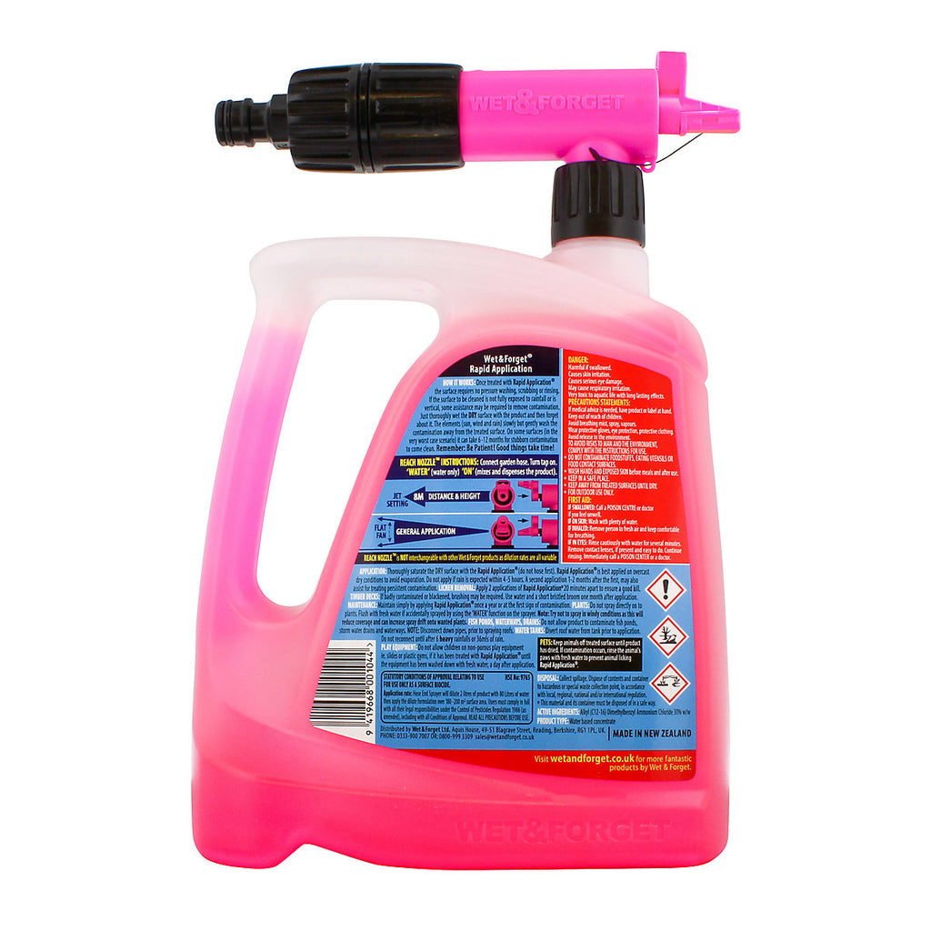 Wet & Forget Rapid Exterior Concentrated Algae, lichen & mould remover, 2L