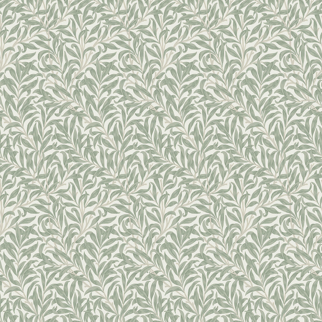 William Morris Soft Sage Bough Ditsy Smooth Wallpaper