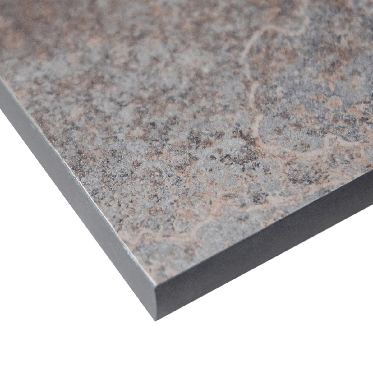 Wilsonart Caldeira Brown Concrete effect Compact Laminate Square edge Kitchen Breakfast bar, (L)3000mm (W)900mm (T)12mm