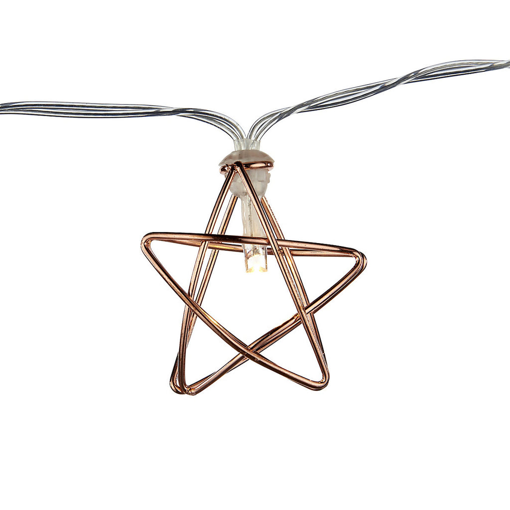 Wire star Battery-powered Warm white 10 LED Indoor String lights