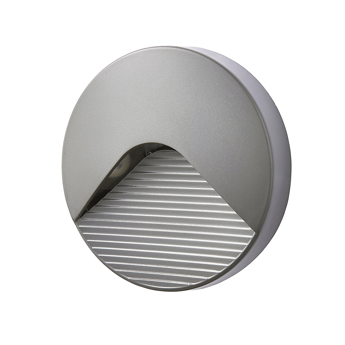 Zinc Crafter Fixed Matt Anthracite Charcoal effect Mains-powered Integrated LED Outdoor brick ON/OFF Wall light 180lm (Dia)13cm